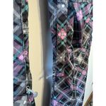 Betty Rides Women's Medium Pink Black Blue Ski Snowboarding Snow Pants Pockets Photo 7