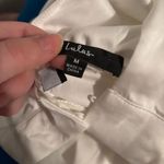 Lulus  Classic Elegance White Satin Sleeveless Mock Neck Mini Dress Size Medium Photo 9