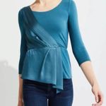 bailey 44 Jules Drape Front  size medium Teal Color 3/4 Sleeves Photo 0