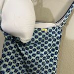 Lands' End  Women's Tankini Top Size 12 Blue Geometric Print Photo 3