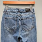 ANINE BING  Slim Exposed Button Fly Blue Jeans 24 Photo 5