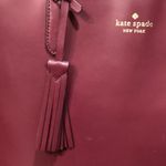 Kate Spade Deep Red Leather Tote Bag Photo 2