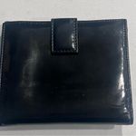 Salvatore Ferragamo  Black‎ Patent Leather Buckle Medium Wallet Photo 2