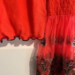 Free People Bell Sleeve Mesh Top Red Size XS Photo 5