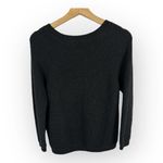 Vince Womens size XS Yak Wool Crew Neck Waffle Knit Sweater Charcoal 73107 Flaw Photo 1