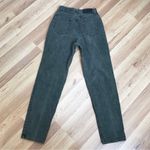 VINTAGE Faded Glory High Rise Jeans Tapered Leg Stonewashed Dark Green Size 10 Photo 1