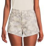 Hudson Jeans Hudson Lori High Rise Camo Print Raw Hem Denim Shorts Size 25 New Photo 1