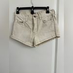 Free People  White High-Rise Denim Shorts – Size W26 Photo 1
