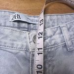 ZARA  jeans mom high rise oversized acid wash  gray 6 Photo 6