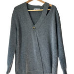 ZARA  Gray V-Neck Women's Sweater Photo 0