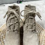 Sorel Women’s Evie Lace-Up Waterproof Suede Ankle Bootie Casual in Beige 7.5 Photo 7