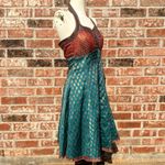 AAMOOZE Vibrant, Colorful Teal and Red Indian Dress for Bridal Party / 0/2 / EUC Blue Size 36 Photo 2