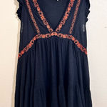 Free People  Black and Red Mini Dress Photo 0