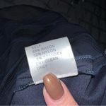 Tadashi Shoji Navy Blue Lace And Crochet Collage Illusion Dress Photo 10