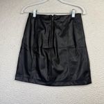 And Now This Faux‎ Leather Skirt Womens Small High Waisted Mini Pencil Zipper Black Photo 1