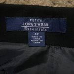 Jones Wear Size 4P Petite Black Paneled Fit & Flare Formal Zip Up Midi Skirt Photo 2