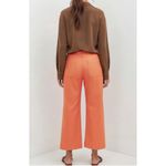Anthropologie MAEVE x Colette Cropped Wide Leg Linen Pants, Orange, 34” Photo 3