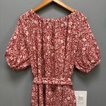 Faherty Carmel Dress Spice Red Sunrise Floral L Photo 11