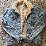 Topshop Sherpa Denim Jean Jacket Photo 0