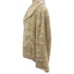 FAUX FUR SATIN LINED DRESSY OVERCOAT FOR ANY FORMAL OCCASION by VENEZIA Tan Size 24 Photo 6