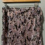 ZARA Metallic Multicolored Luxury Sequin High Waisted Skirt Scalloped Hem Sz S Photo 8