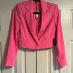 EXPRESS Cropped Elegant Neon Pink Women's Blazer - Size XS Photo 0