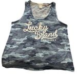 Lucky Brand #1993  Blue Camouflage Tank Top Size XL NWOT Photo 0