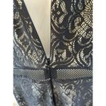 Guess  Black Lace Bodycon Dress 6 mesh top and waist inset lined lightly padded Photo 3