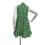 Japna  Dress Women Medium Green Tiered Retro Southwestern Rodeo Aztec Cowgirl Photo 6