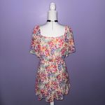 Peach Love California NEW Floral Ruffle Dress Photo 10
