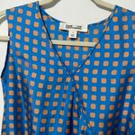 Diane Von Furstenberg mura tile Tiefront silk sleeveless mini dress Photo 3