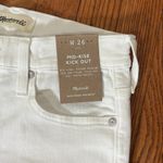 Madewell Kick Out Crop Jeans Pure White size 26 NWT Photo 4