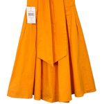 Lauren James Livingston Orange Halter Fit & Flare Midi Gauze Dress NWT Size Sm Photo 10