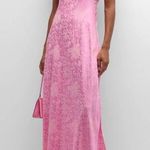 Love Shack Fancy  Jacquard Printed Elegant Pink Maxi Dress NEW Photo 0