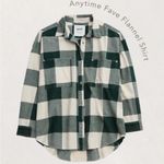 Aerie  Anytime Fave Buffalo Plaid Checkered Flannel Button Down Shirt Top Photo 1