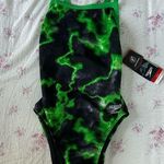 Speedo  green lightning one piece bathing suit Photo 0