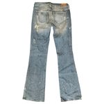 Hippie Denim Vintage Women’s Size 25 Blue Destroyed Rhinestone Embellished Jeans Photo 2