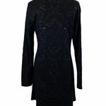 Calypso St. Barth  Medium Embroidered Sequins Long Sleeve Mini Casual Dress Photo 4
