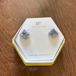 Bomb Party Purple and Silver Elegant Earrings with Intricate Design Photo 1