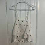 White Tank Top with Cherry Print Size L Photo 3
