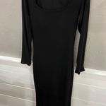 Ribbed Dress Built In Shape Wear Black Size XXL Photo 0