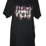 BREAST CANCER AWARENESS STRONG FEMALE HERO DARK GRAY SIZE XL Photo 2