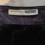 Necessary Objects VINTAGE Purple Velvet Tank Top Photo 1