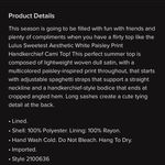 Lulus Silky Handkerchief Paisley Top XS Photo 7