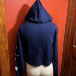 Disney  Frozen II Cropped Elsa Navy Sweatshirt Sz M Photo 2