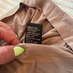 POL  Womens Taupe  Babydoll Tank Top Cream Crochet Lace Detail Size Medium Photo 7