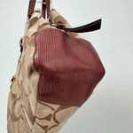 Coach  17806M Chelsea Signature Jayden Carryall Satchel Beige Brown Medium Silver Photo 6