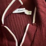 Elegant Long Sleeve Maroon Dress Red Photo 1