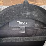 Theory NWT 1/2 Zip Short Sleeve Scuba Polo Mini Dress in Charcoal Melange Large Photo 1