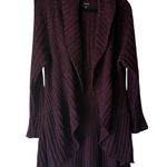 Apt. 9  Y2k Sweater Petite XL Open Front Cardigan Waterfall Knit Whimsigoth Grunge Photo 0